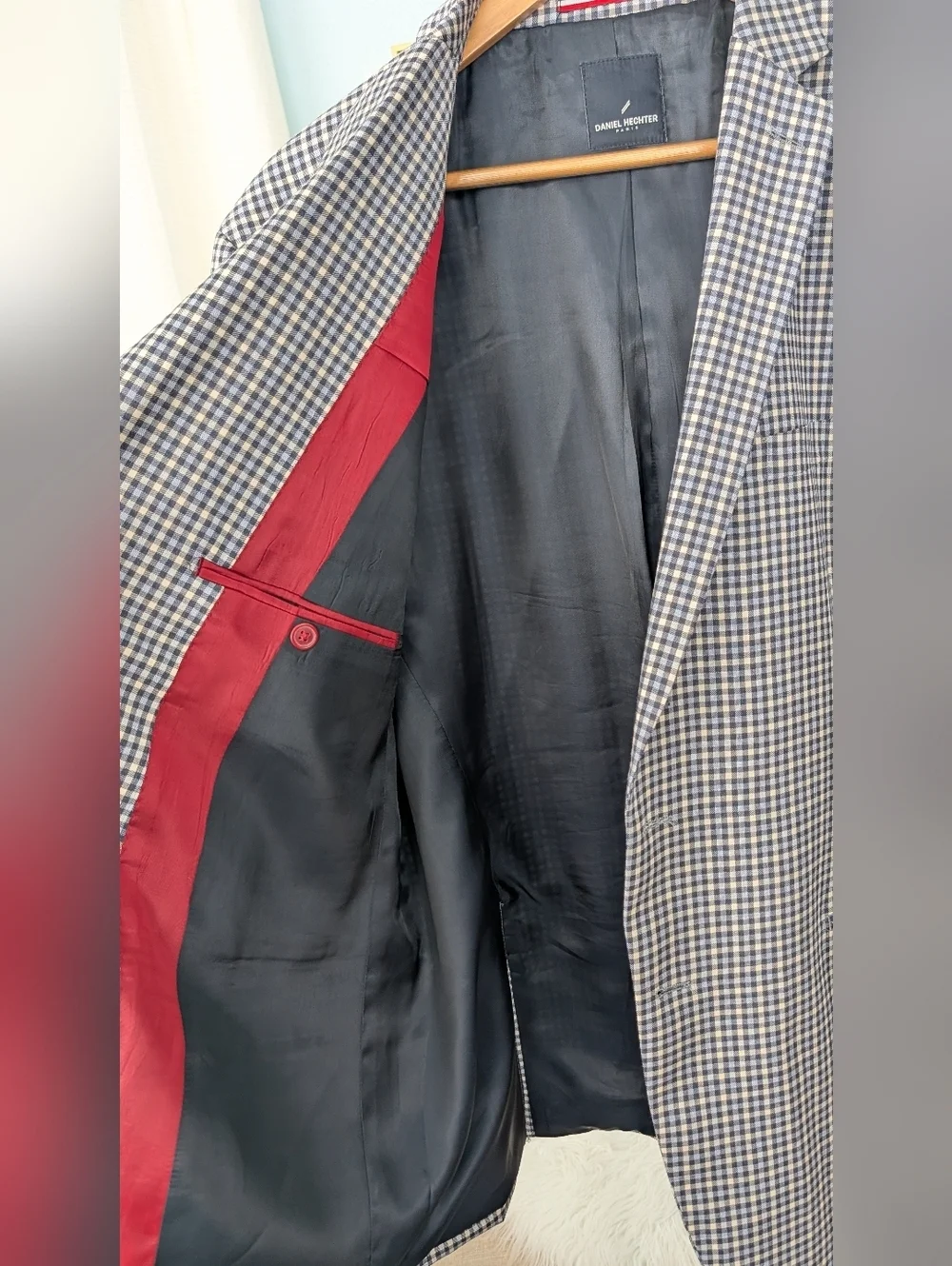 Daniel Hechter  100% Wool Sport Coat Blazer Size 46 R